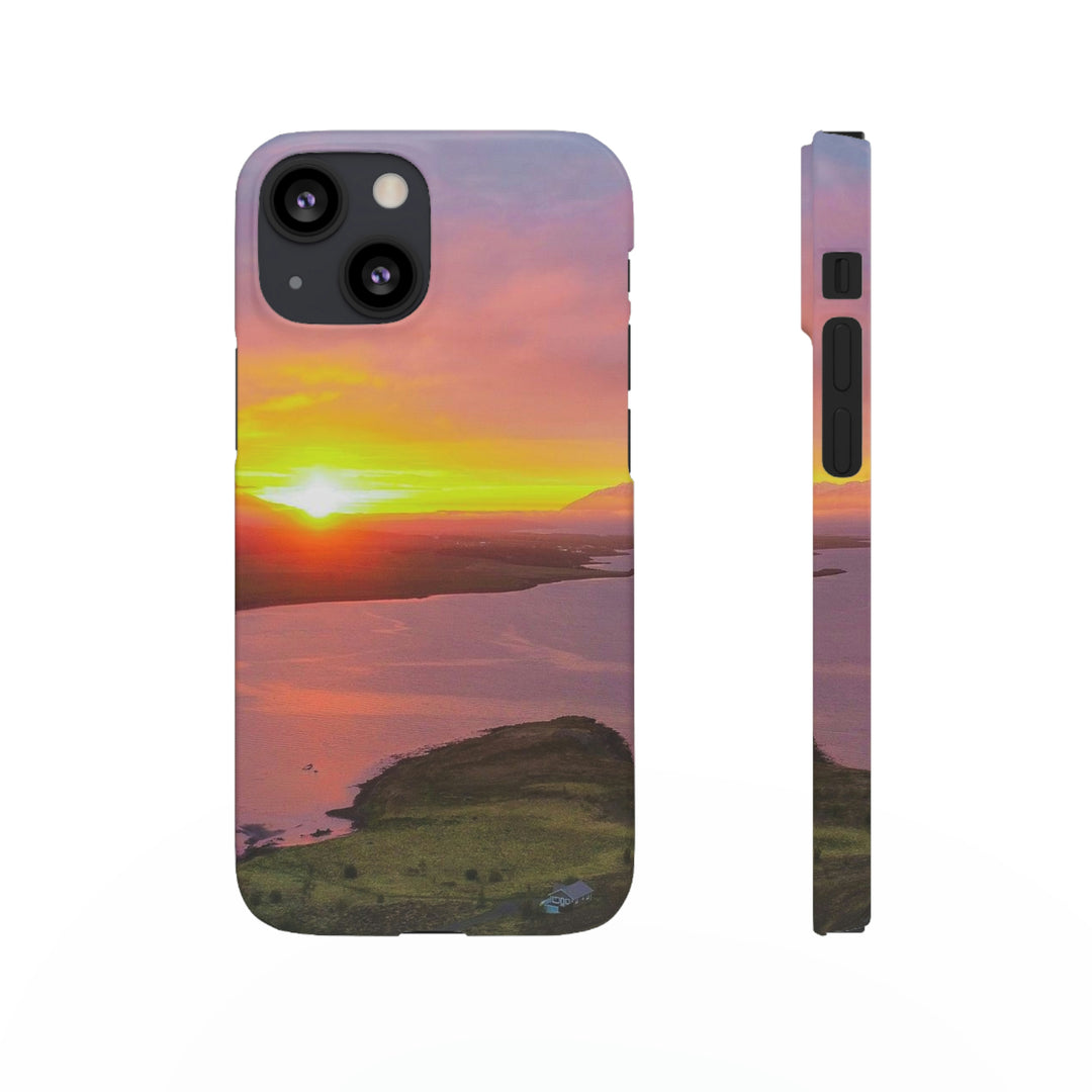 Sunset Over the Fjord Part 1 - Phone Case