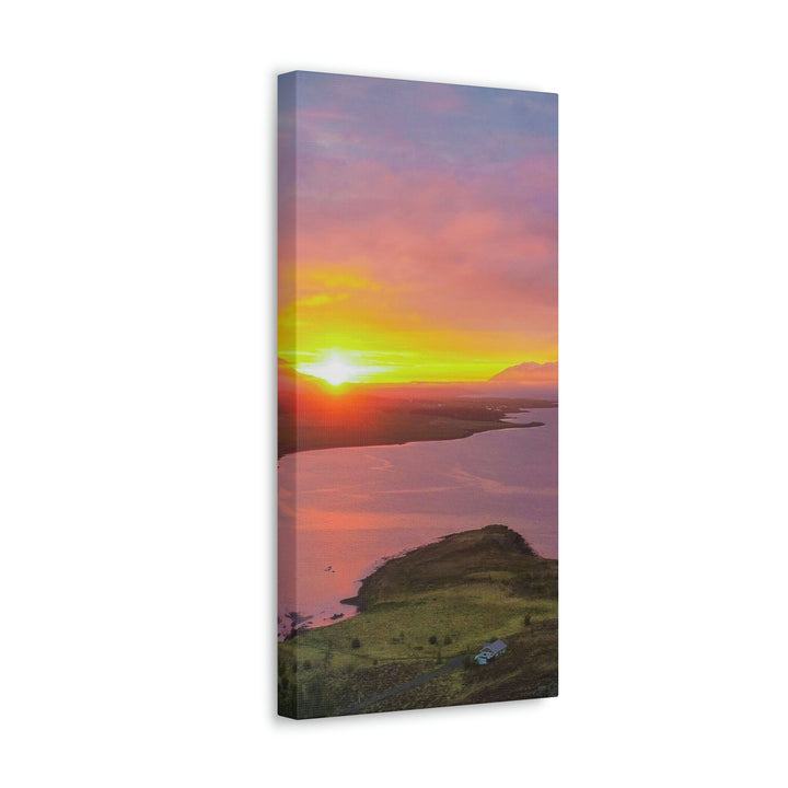 Sunset Over the Fjord Part 1 - Canvas