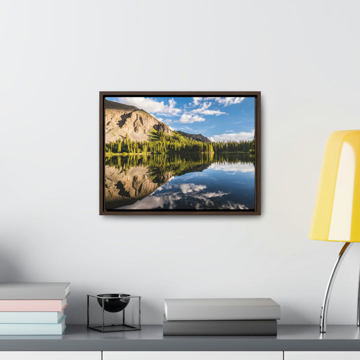 Mountain Scene Reflected - Canvas with Frame