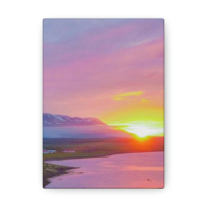 Sunset Over the Fjord Part 2 - Canvas