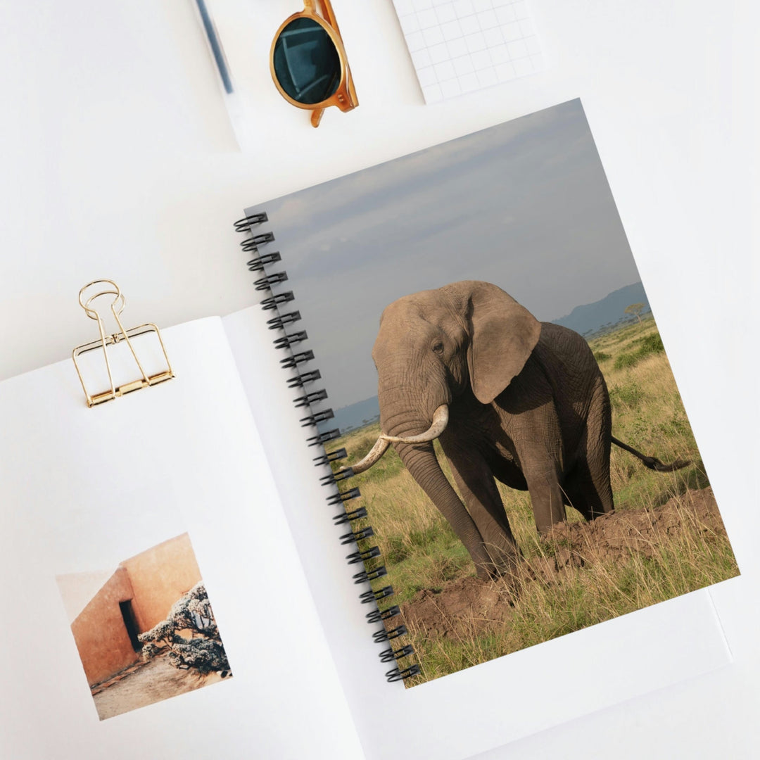 Elephant Stance - Spiral Ruled Line Notebook - Visiting This World