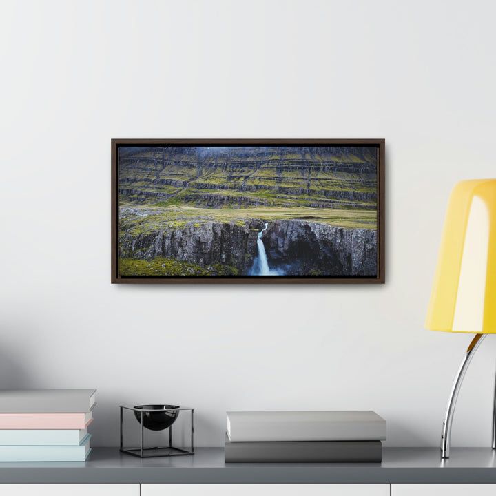 A Remote Waterfall - Canvas with Frame