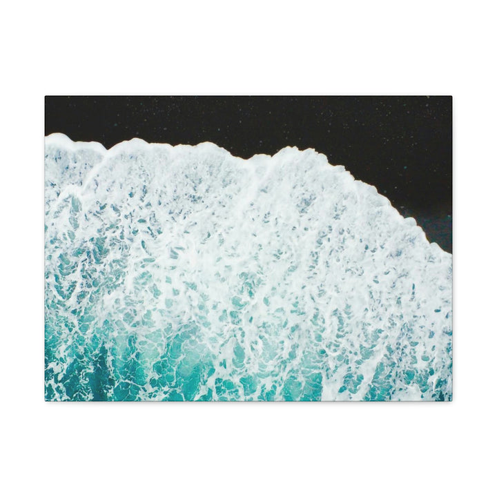 A Wave on Volcanic Sand - Canvas