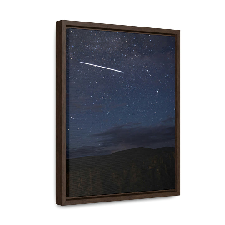 Starlink Above the Canyon - Canvas with Frame