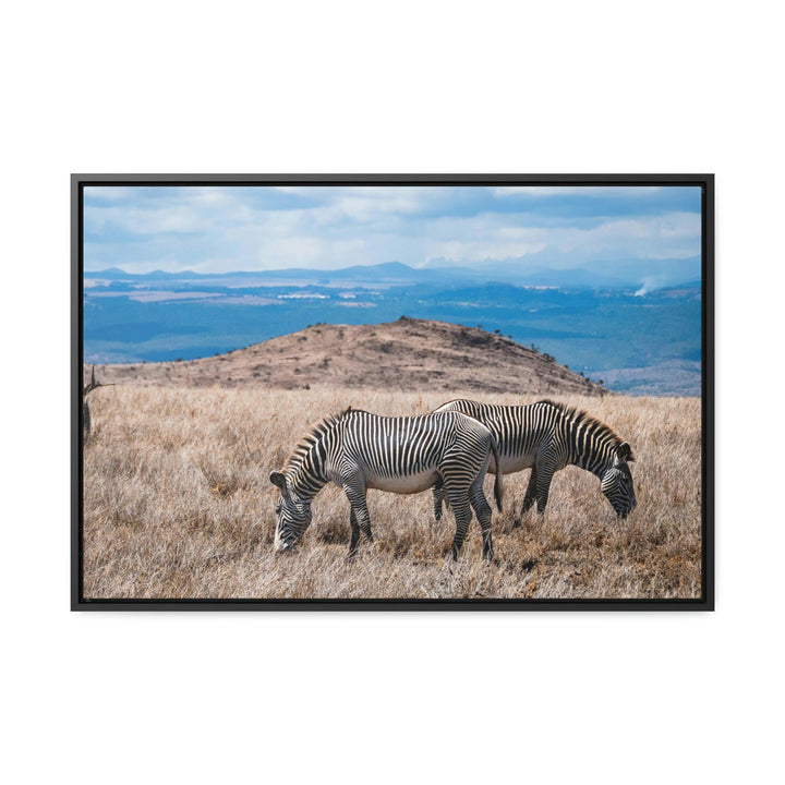 Zebra-Striped Expanse - Canvas With Frame