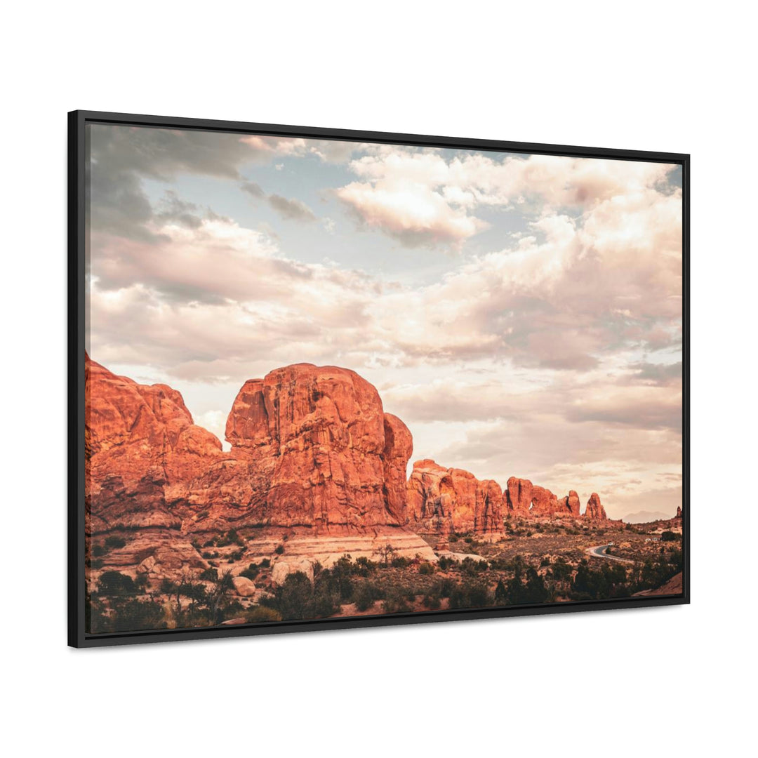 A Desert Sunset - Canvas with Frame