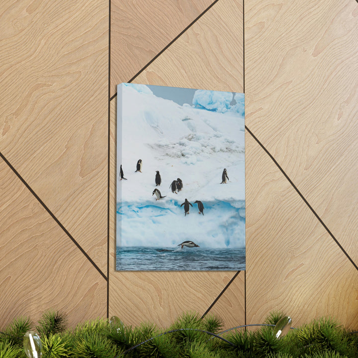 Porpoising Penguin - Canvas