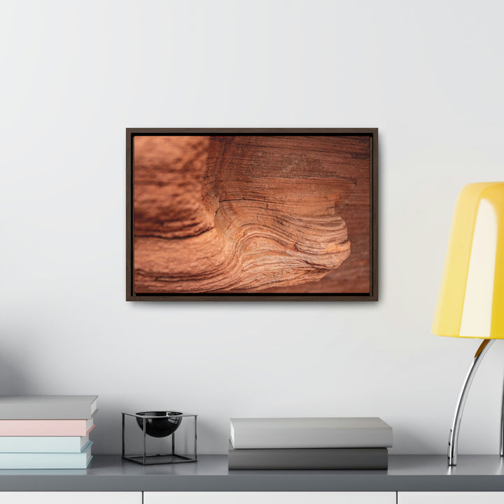 Sedimentary Rock Curves - Canvas with Frame