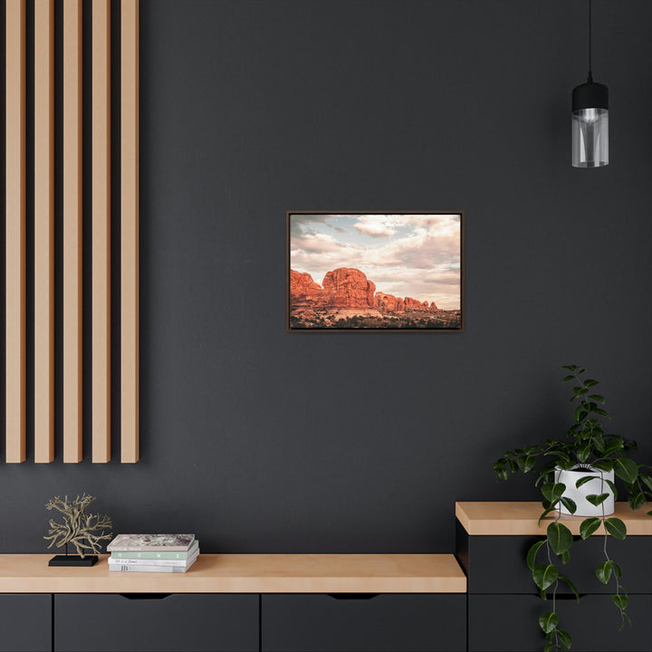 A Desert Sunset - Canvas with Frame