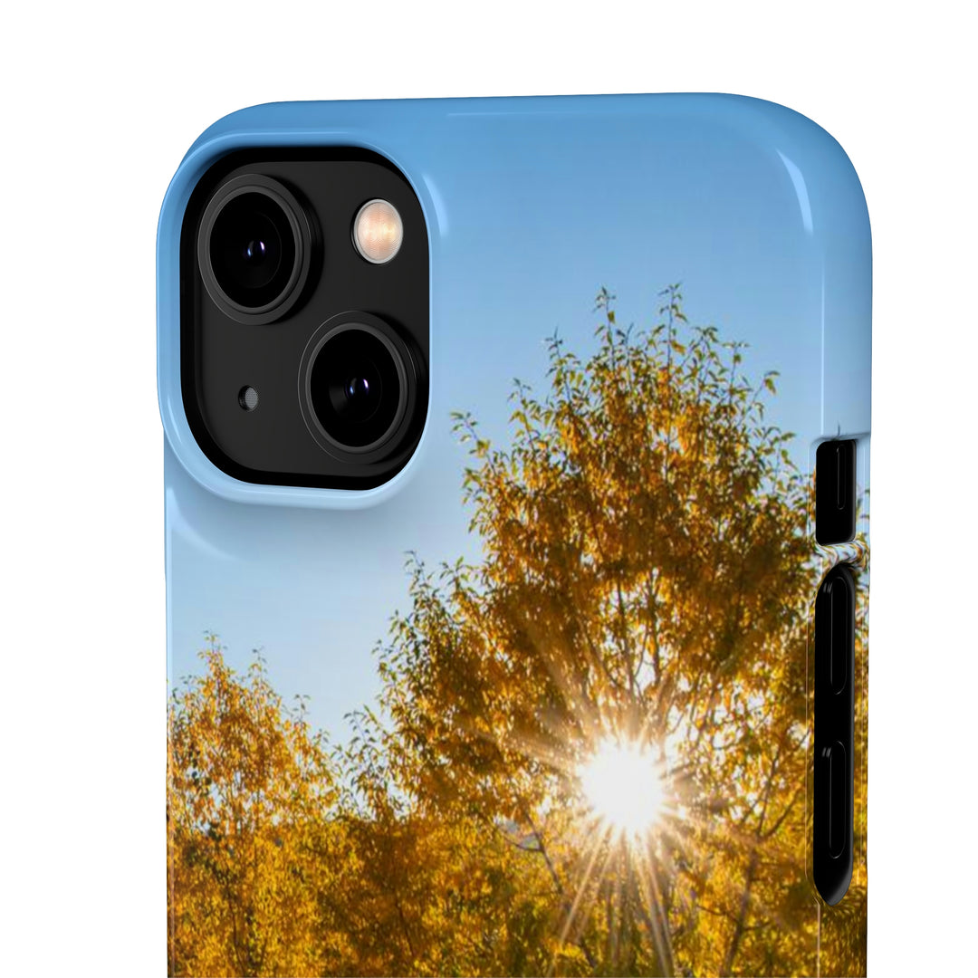 Sun Through the Aspens - Phone Case