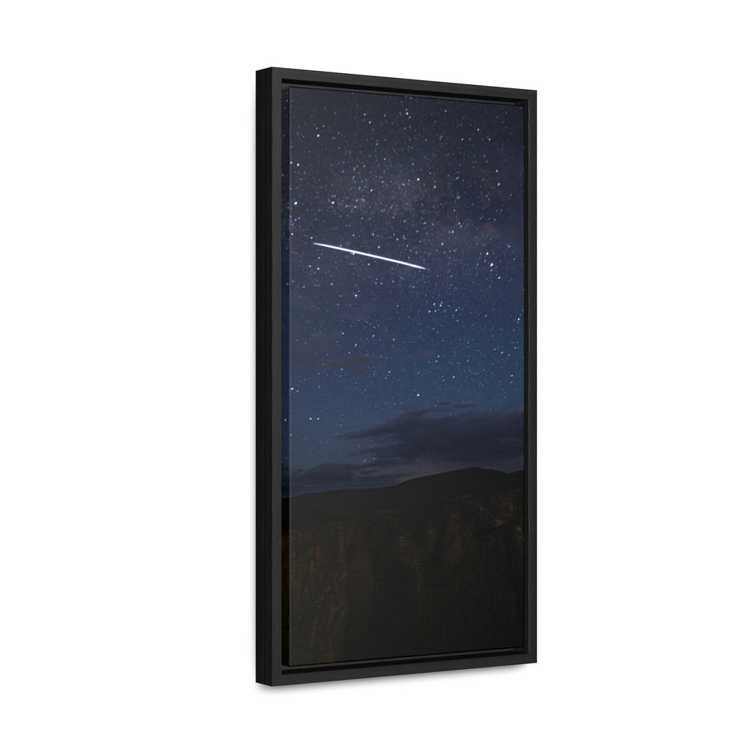 Starlink Above the Canyon - Canvas with Frame