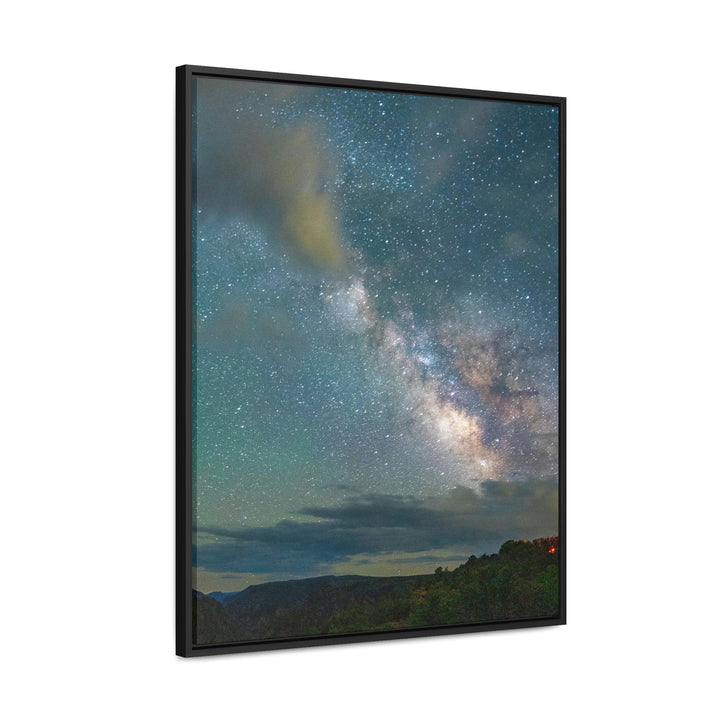 Milky Way Through the Clouds Part 1 - Canvas with Frame