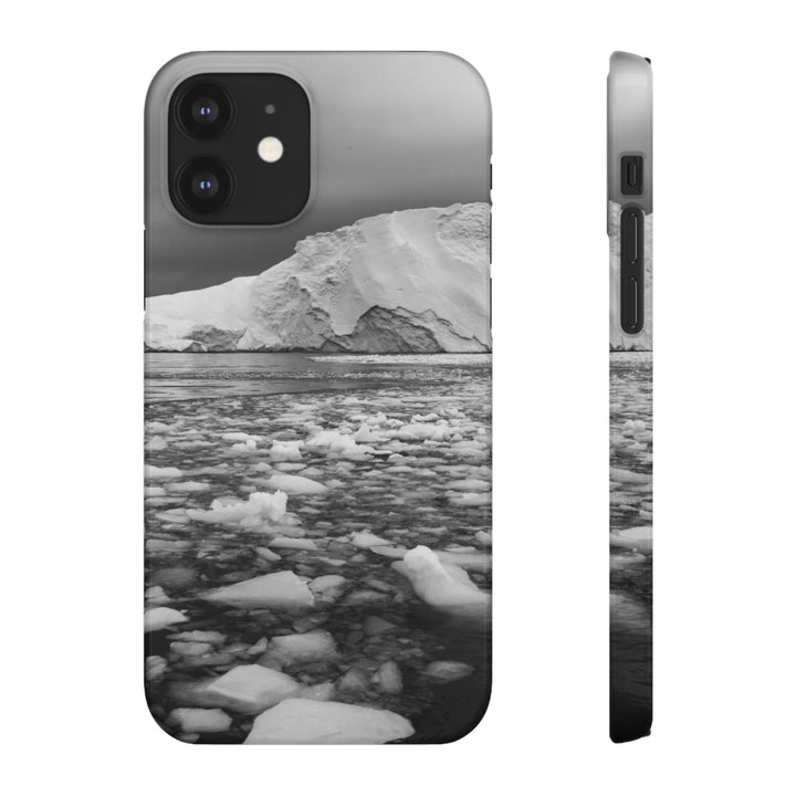 Lane of Ice In Black and White - Phone Case