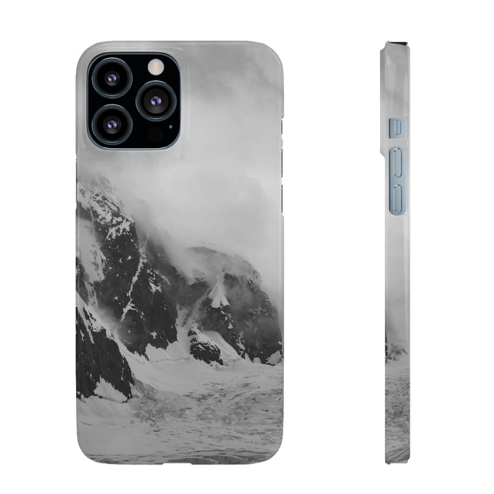 The Mist Descends in Black and White - Phone Case