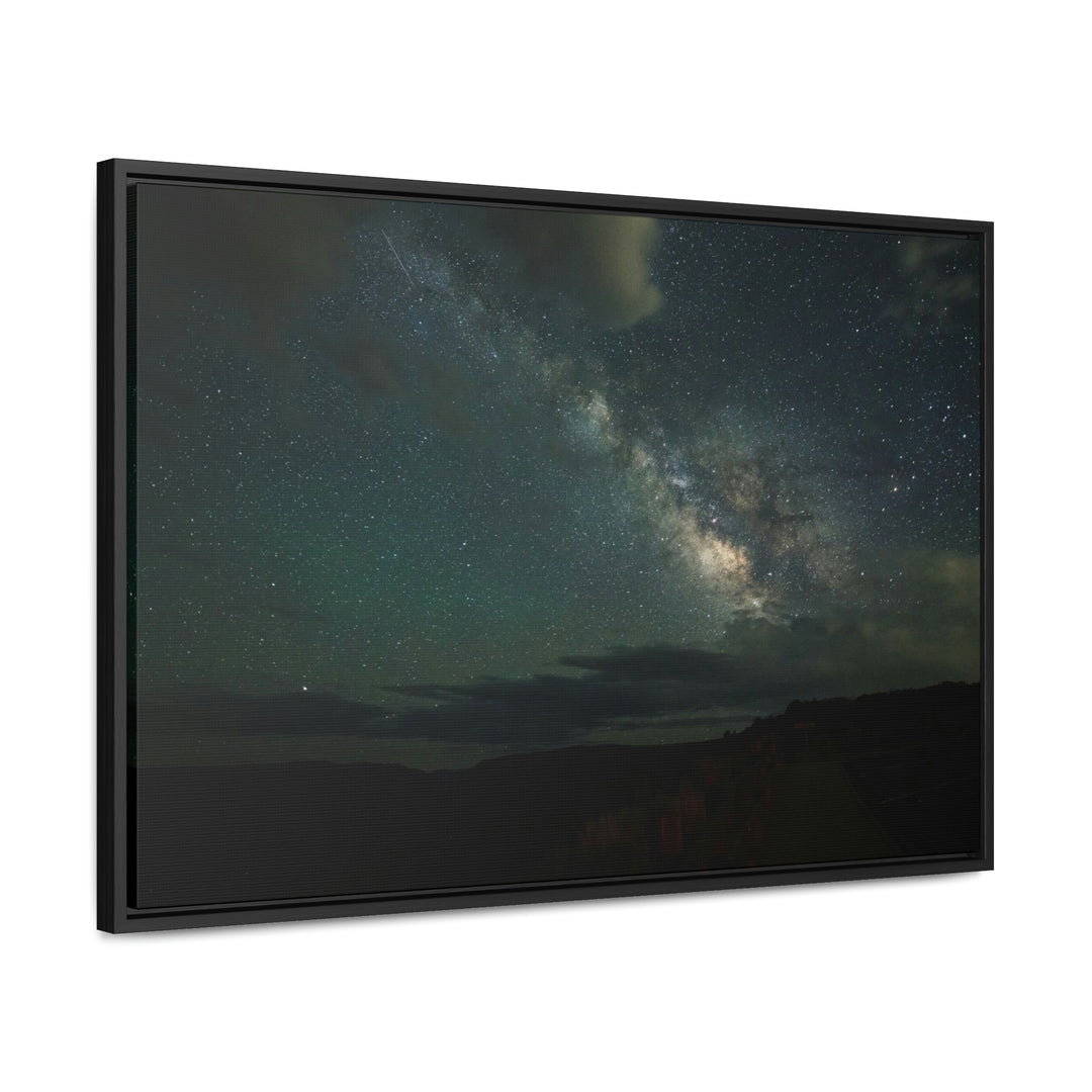 Milky Way Through the Clouds Part 2 - Canvas with Frame