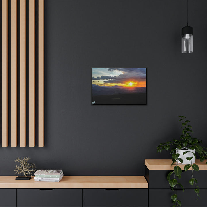 Rainy Sunset - Canvas with Frame