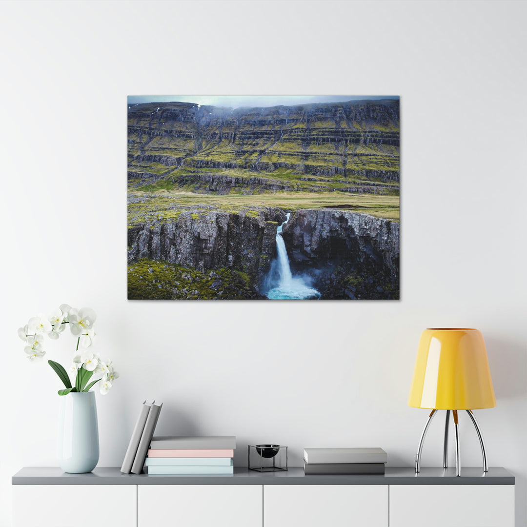 A Remote Waterfall - Canvas