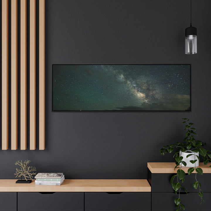 Milky Way Through the Clouds Part 2 - Canvas with Frame