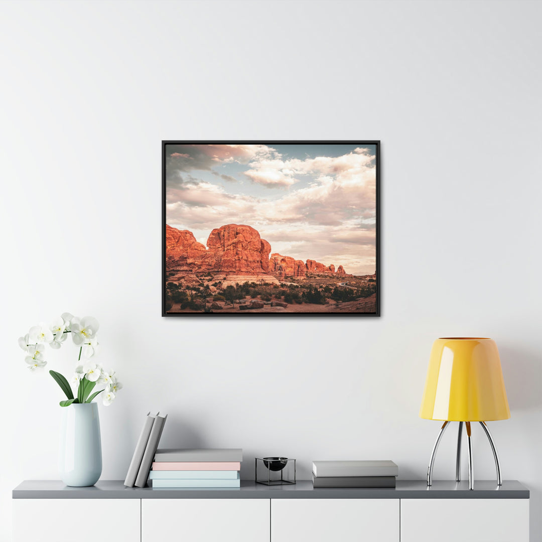 A Desert Sunset - Canvas with Frame