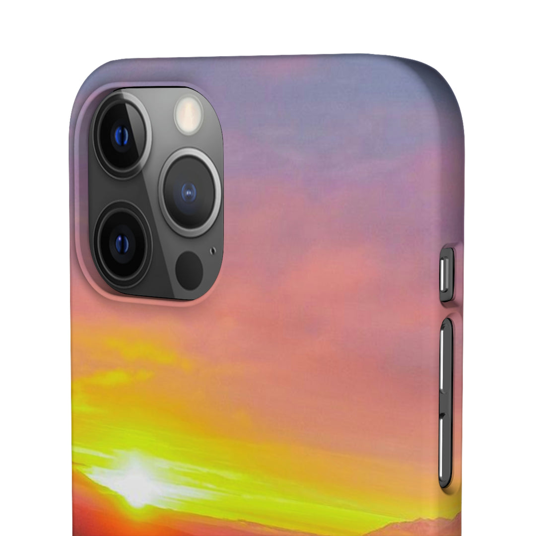 Sunset Over the Fjord Part 1 - Phone Case