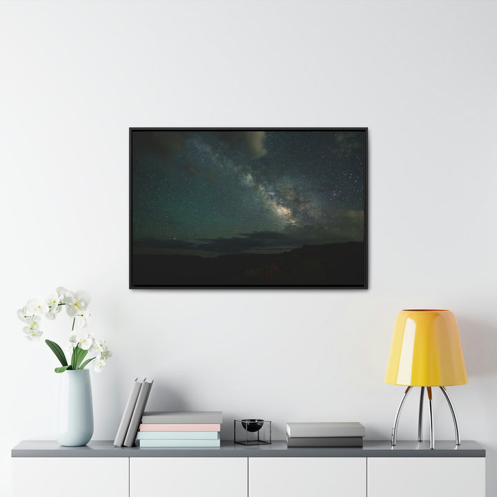 Milky Way Through the Clouds Part 2 - Canvas with Frame