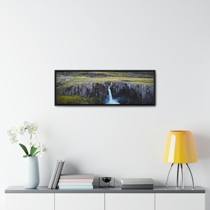 A Remote Waterfall - Canvas with Frame