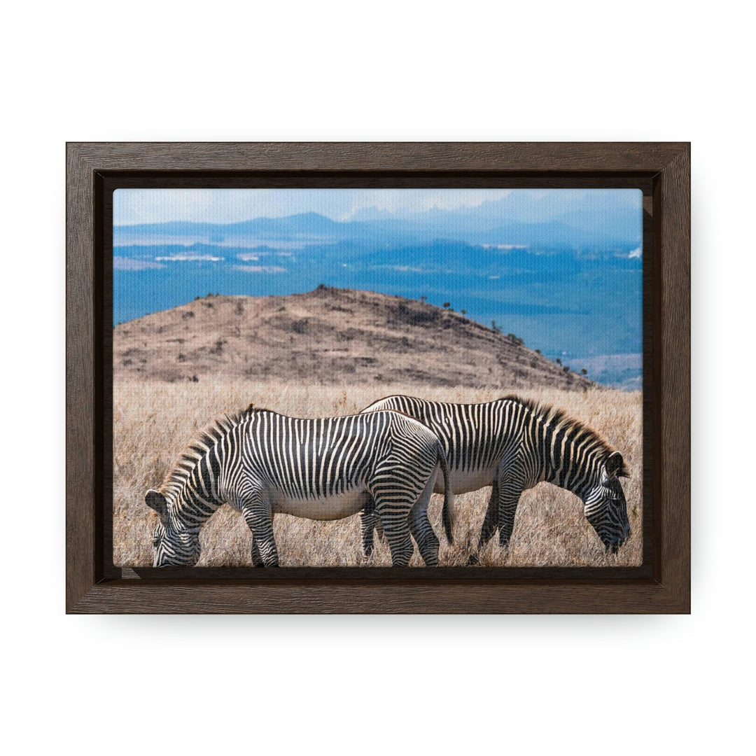 Zebra-Striped Expanse - Canvas With Frame