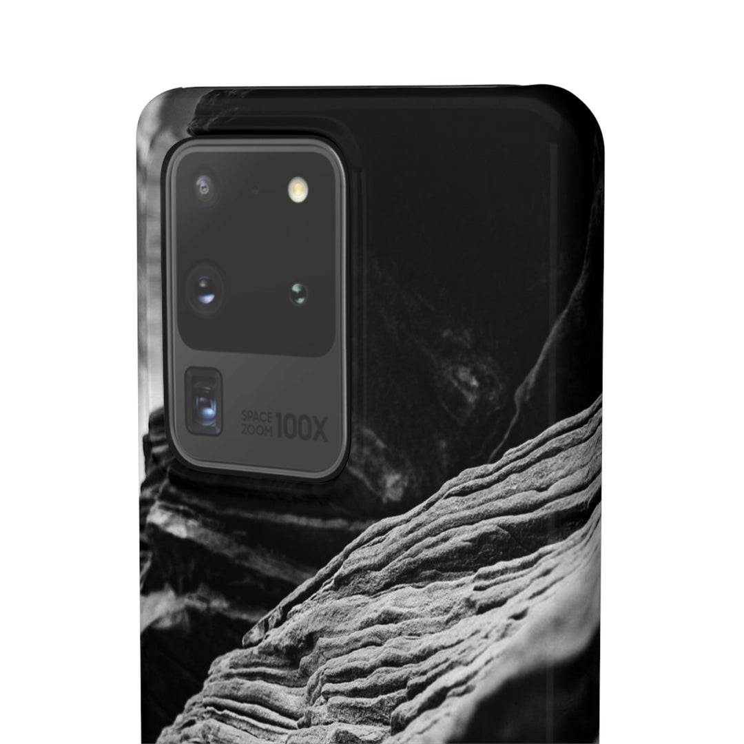 Layers of Rock in Black and White - Phone Case