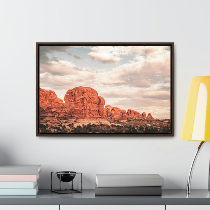 A Desert Sunset - Canvas with Frame