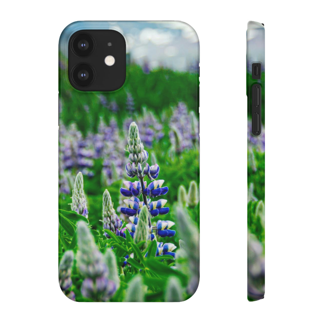 Glowing Lupin with Mountains - Phone Case