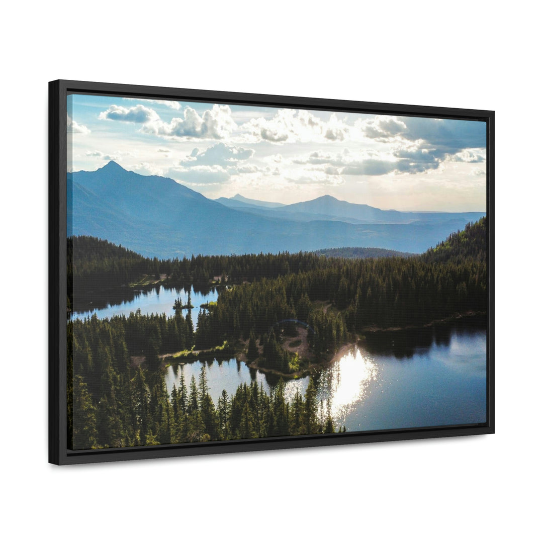 Cool Mountain Lakes - Canvas with Frame