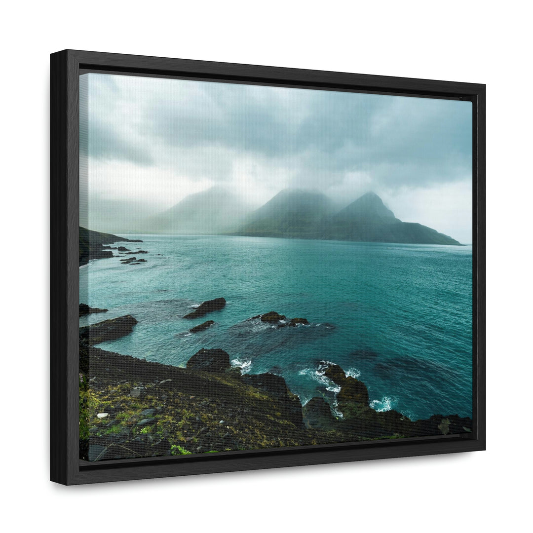 Mystical Mountain View - Canvas with Frame