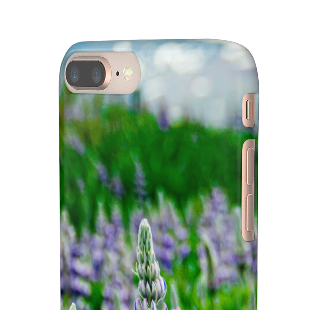 Glowing Lupin with Mountains - Phone Case