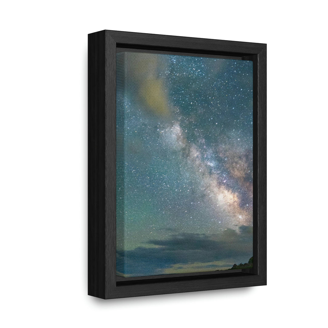 Milky Way Through the Clouds Part 1 - Canvas with Frame