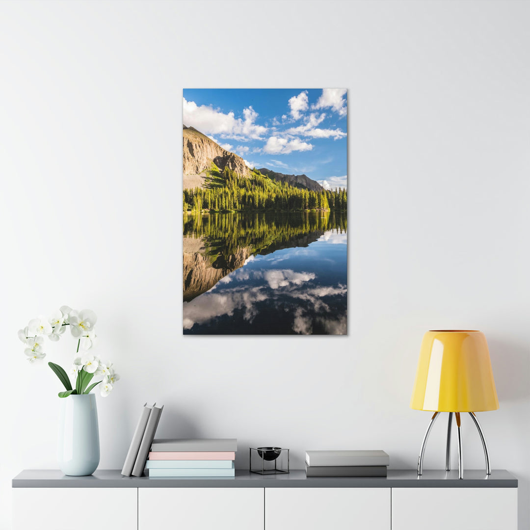 Mountain Scene Reflected - Canvas