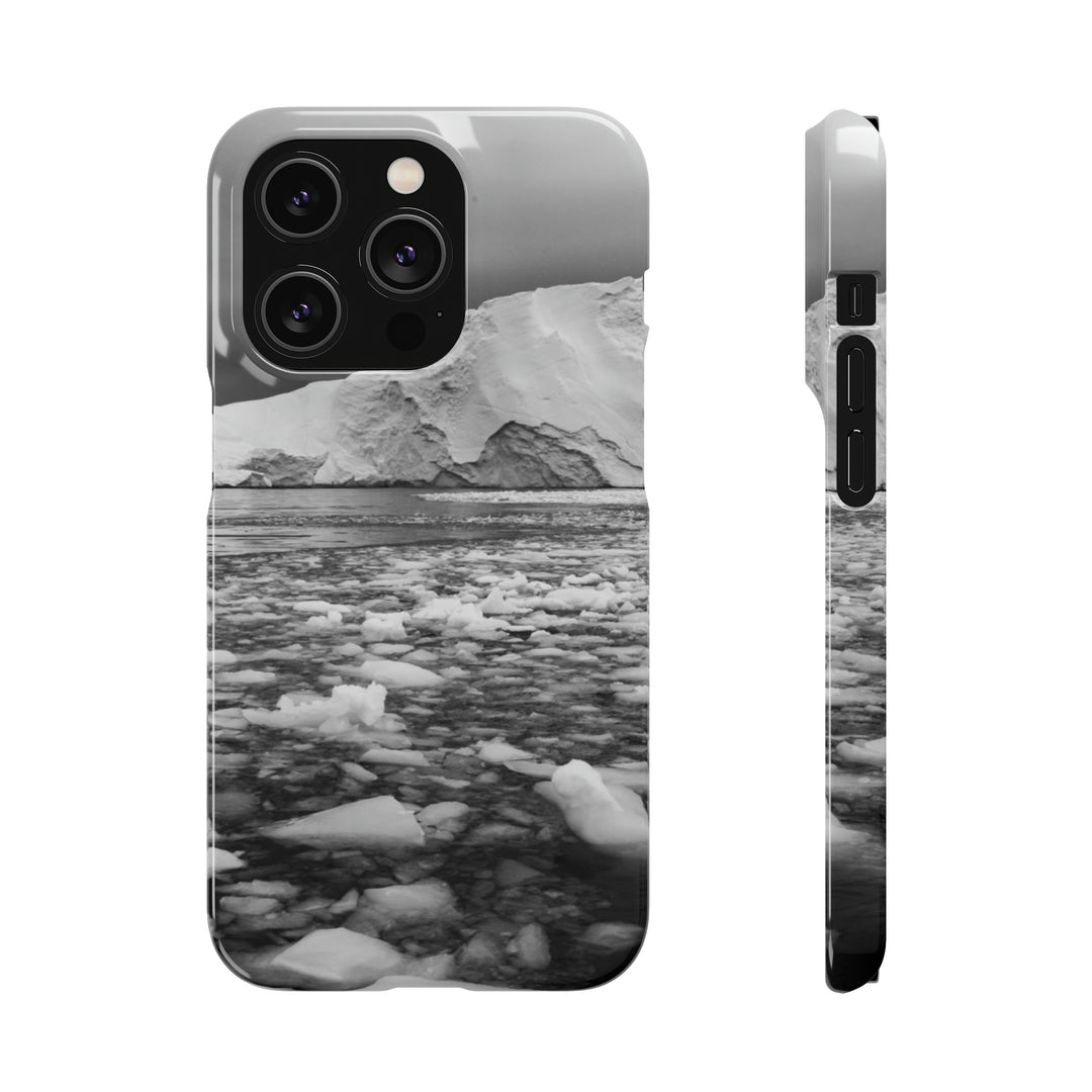 Lane of Ice In Black and White - Phone Case