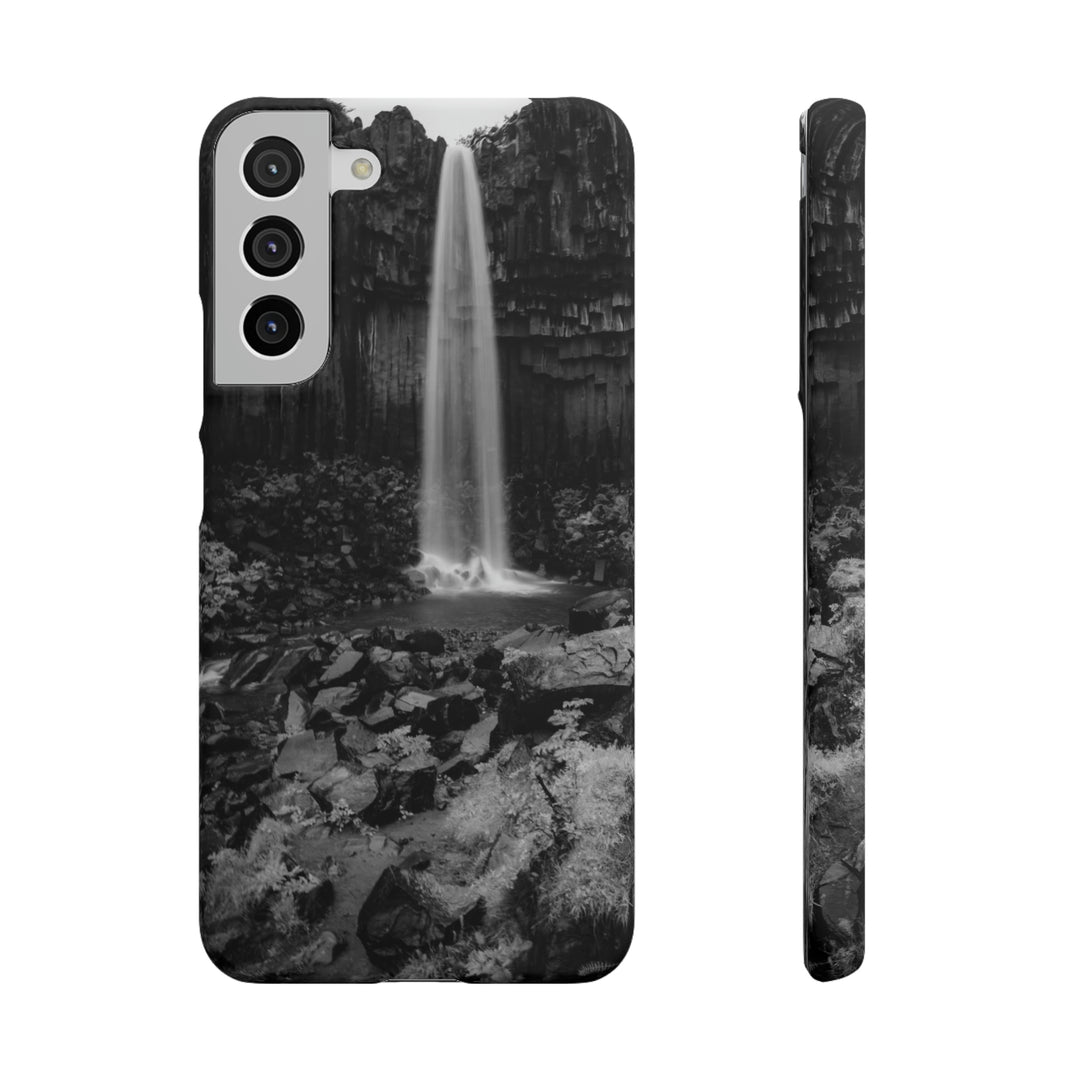 Svartifoss in Black and White - Phone Case