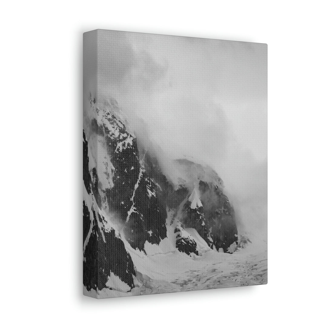 The Mist Descends in Black and White - Canvas