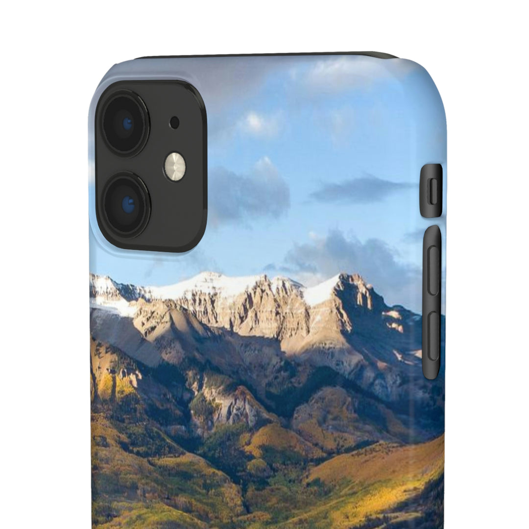 Glowing Mountainside - Phone Case