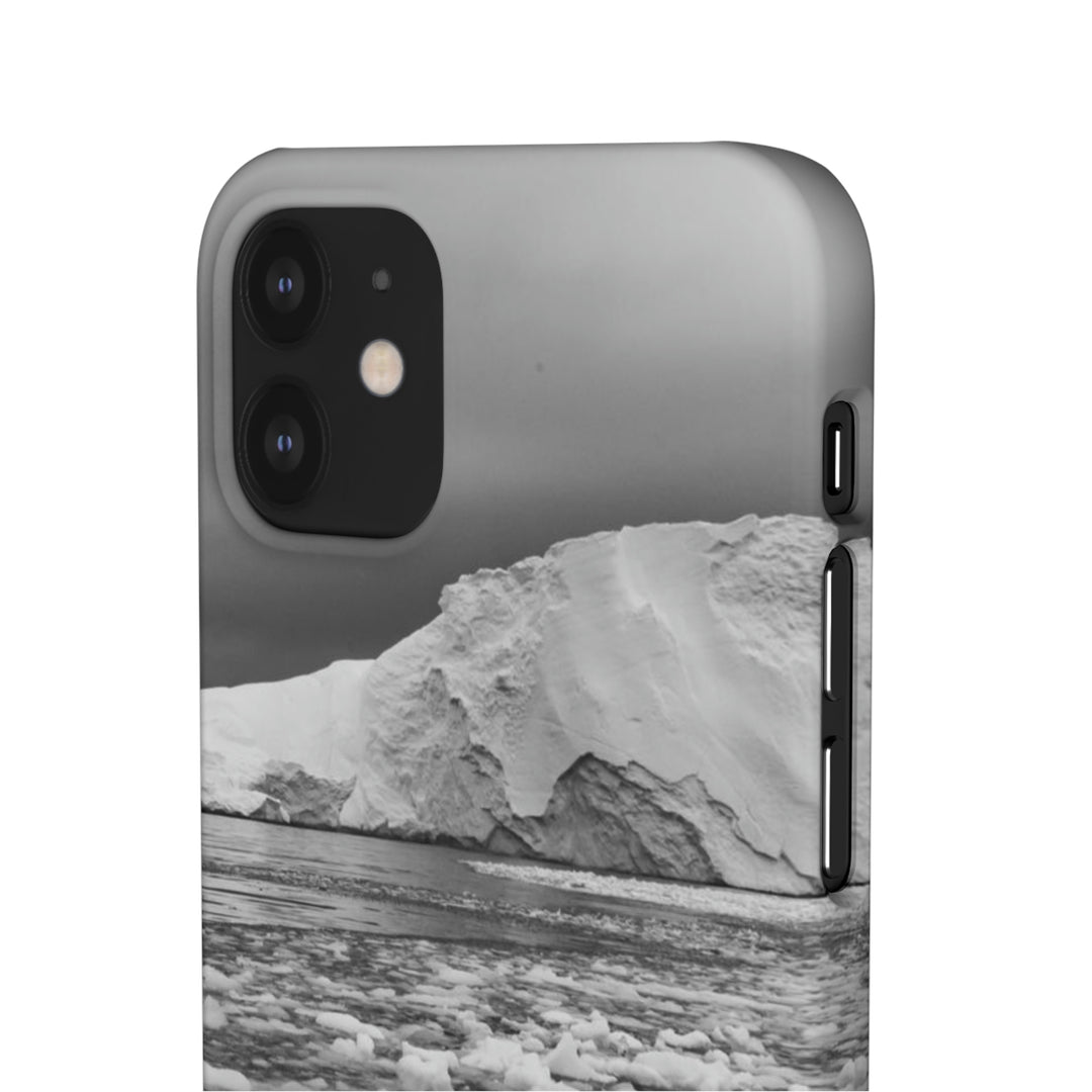 Lane of Ice In Black and White - Phone Case