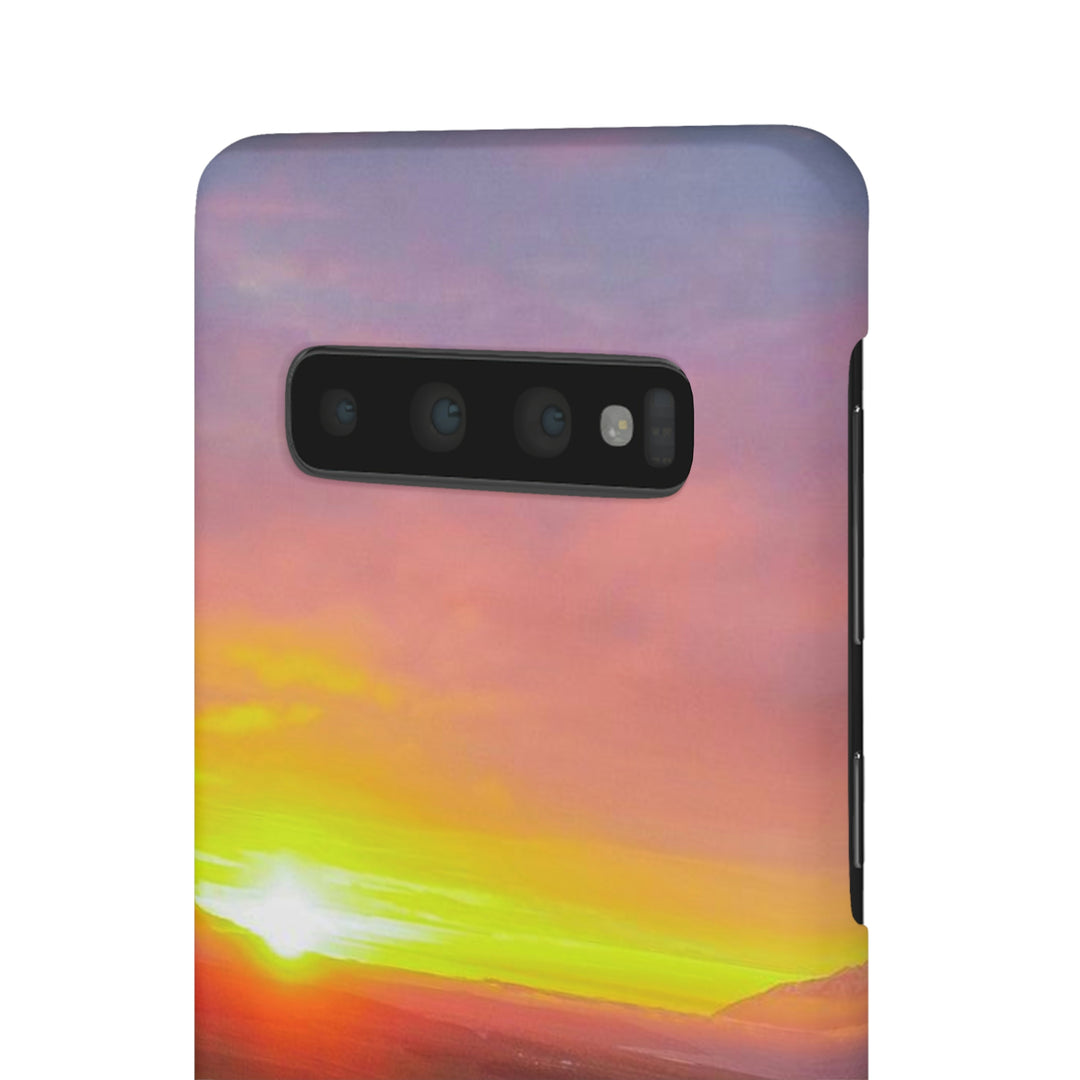 Sunset Over the Fjord Part 1 - Phone Case