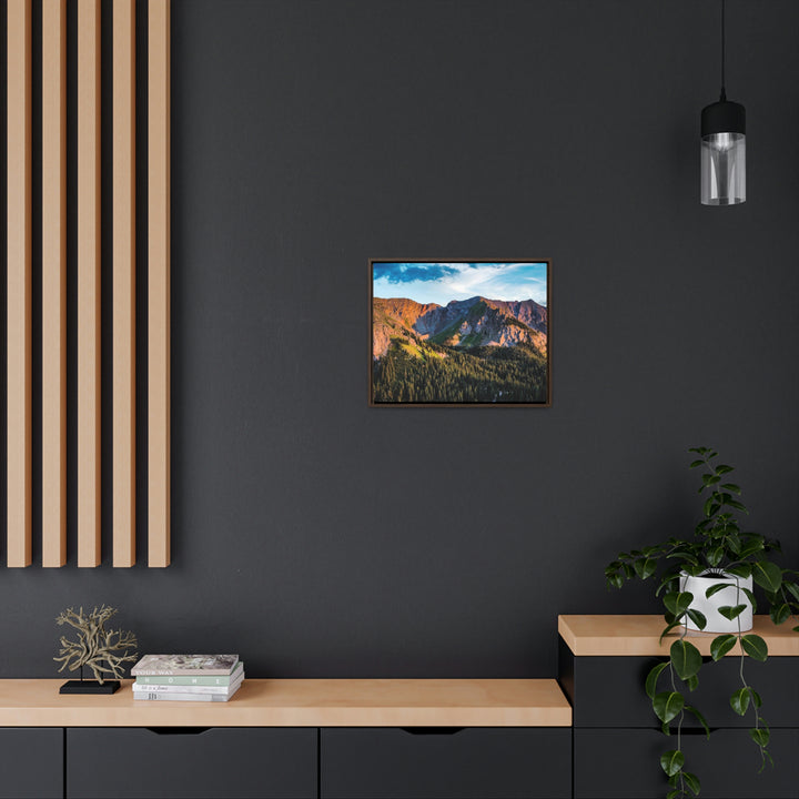 Fading Mountain Light - Canvas with Frame