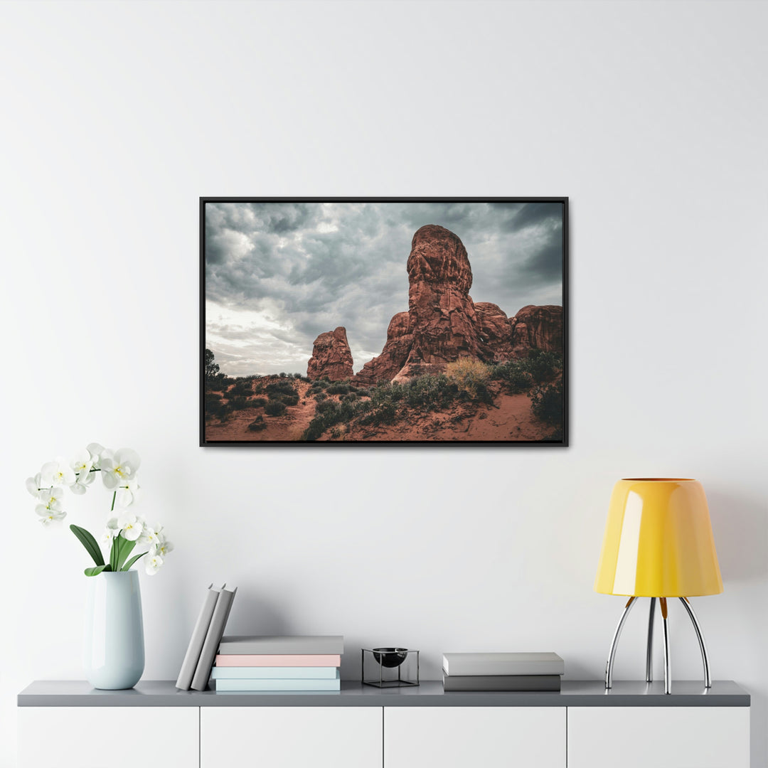 Dramatic Rocks - Canvas with Frame