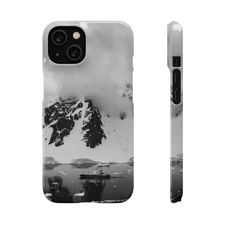 Peaceful Anchoring in Black and White - Phone Case