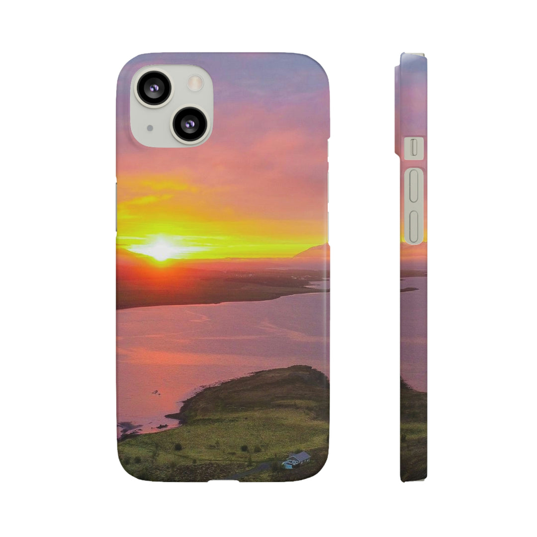 Sunset Over the Fjord Part 1 - Phone Case