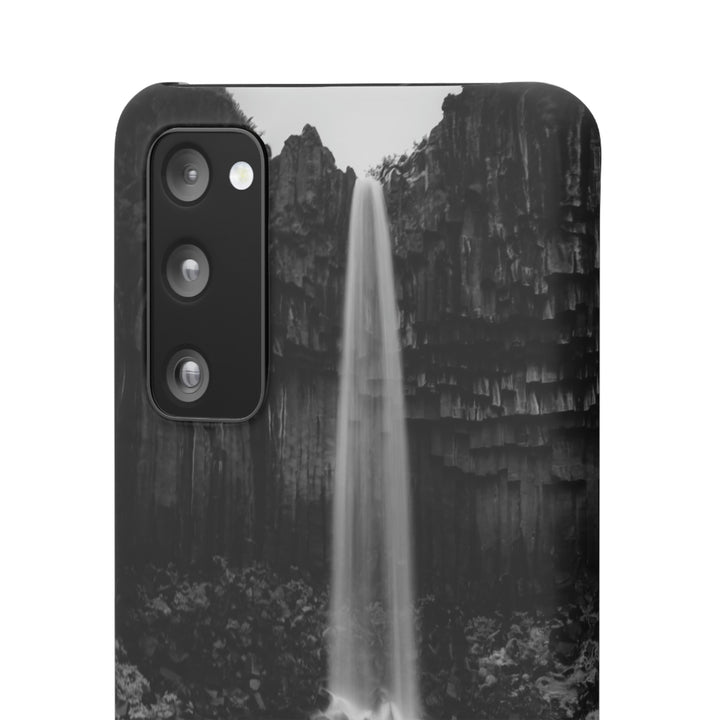 Svartifoss in Black and White - Phone Case