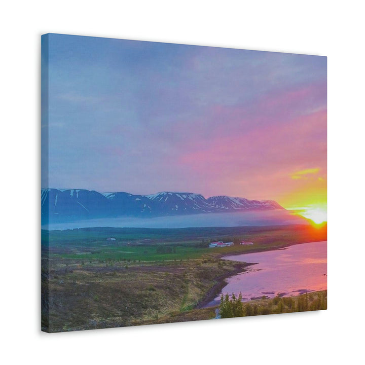 Sunset Over the Fjord Part 2 - Canvas