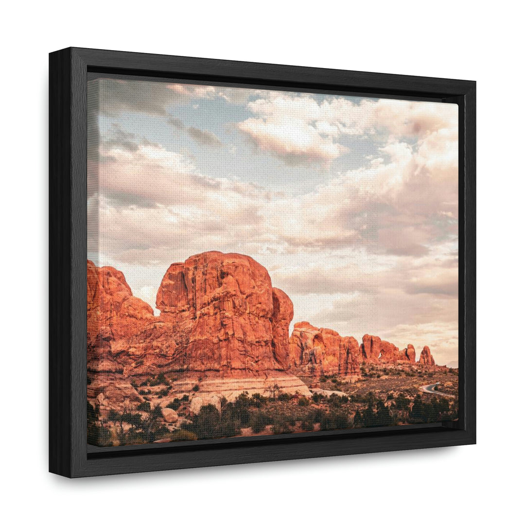 A Desert Sunset - Canvas with Frame