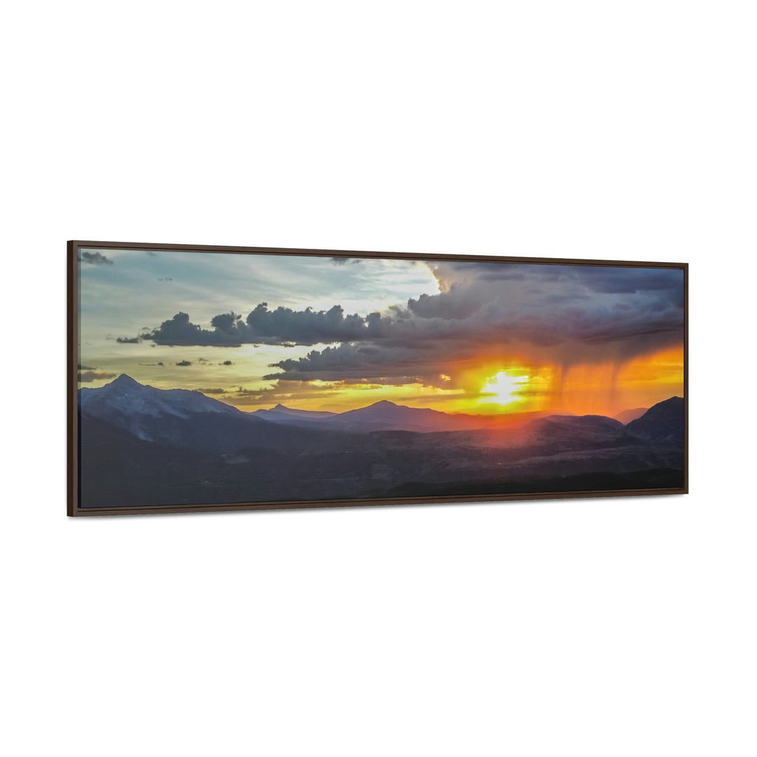 Rainy Sunset - Canvas with Frame