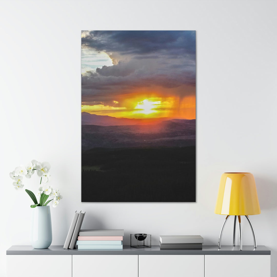 Rainy Sunset - Canvas